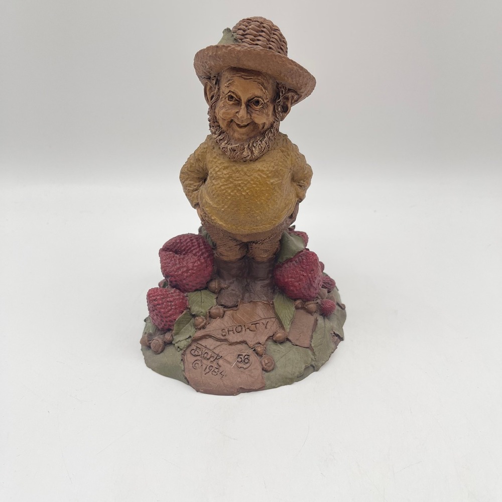 Thomas Clark Cairn Studio Shorty Gnome Figurine 58 Strawberries 1984 with COA